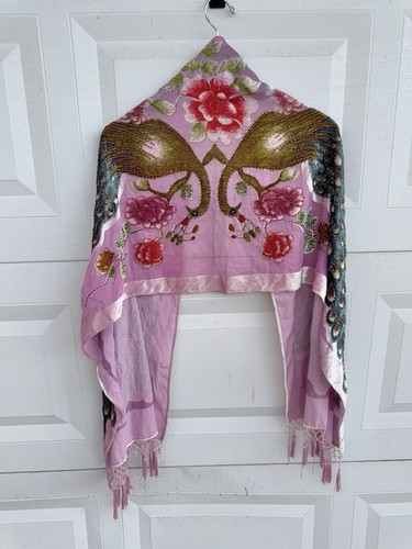 Pink velvet burnout scarf - burnout,