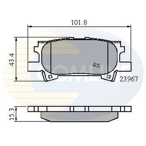 Brake pads set - brake, for