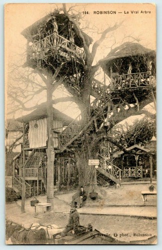 Post card tree - card, man