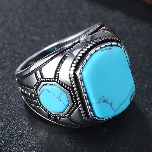 Men stainless steel - men, turquoise