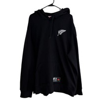 MENS CANTERBURY  ZIP HOODED SWEATSHIRT TOP SIZE 4XL Black