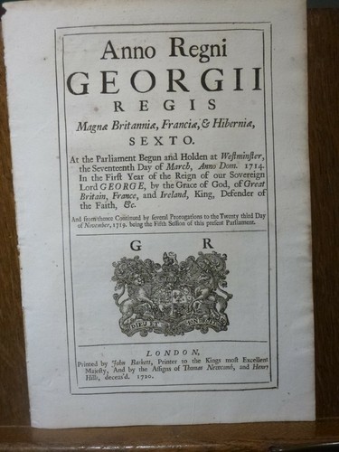 1720 act parliament - 1720,