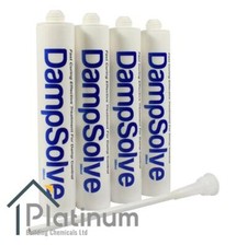 4 x DAMPSOLVE Damp Proof Injection Cream | DPC Course Rising Damp Treatment