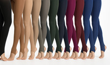 100 Denier Ladies Stirrup Leggings Stretchy Women Best Match Small Medium Large