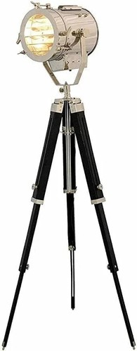 Soptlight with wooden tripod - with,