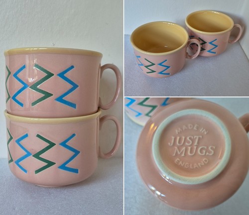 Vintage just mugs pair of - vintage, 'just