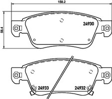 BREMBO P 56 080 BRAKE PAD SET