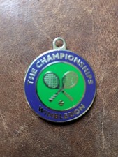 Official Wimbledon key fob key ring attachment in Wimbledon colours