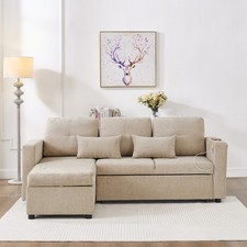 3 Seater Corner Sofa Bed w/