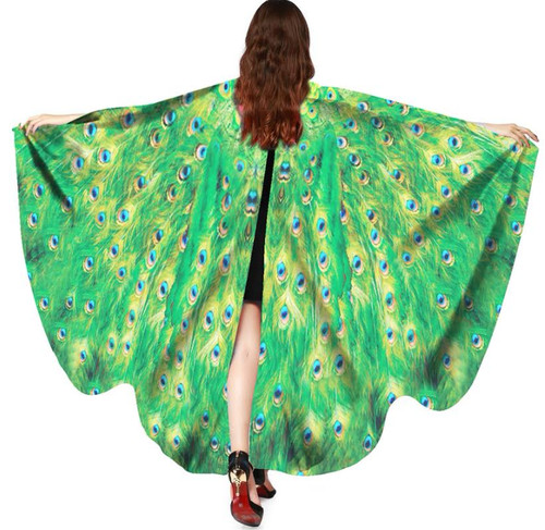 Peacock wearable wings cape - peacock,