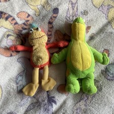 Mopatop’s Shop Mopatop Jim Henson muppets x2 small  Soft Plush beanie Toys 1999
