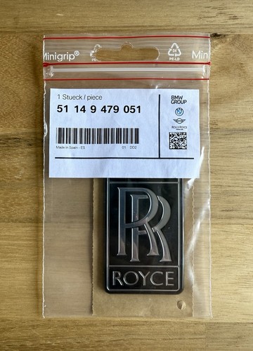 Rolls royce black - badge, emblem