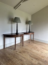 Pair of Demi lune tables