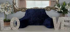 Cuddle Cushion Navy Fleece W59cm L45cm H35cm