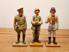 X3 Delprado diecast figures Air Service Instructor/RAF Fighter Pilot/Infantryman
