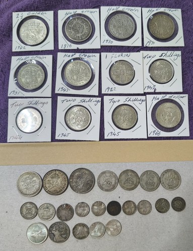 Job lot silver coins - of,