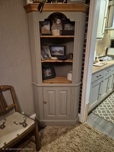 Solid wood corner dresser - solid,