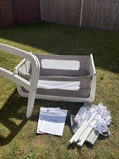 SnüzPod 4 Bedside Crib Grey 