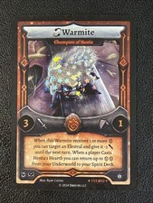 FST-R02 Warmite - Champion of Hestia - Firestorm - STELLAR RARE - Elestrals TCG