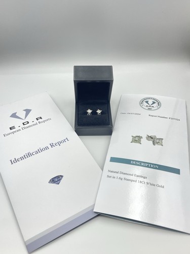 18ct white gold princess - gold, cut