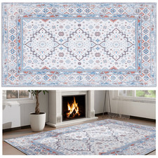 60 x 90cm Large Living Room Rugs Floor Non Slip Area Rug Hardwood Tiles Marble
