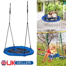 100cm Kids Rope Outdoor UFO Round Birds Crows Nest Spider Web Swing Seat Tree