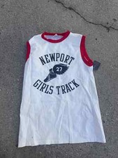 Vintage 80's Lady Newport Track Jersey Womens Sz 12 Made In USA r#6