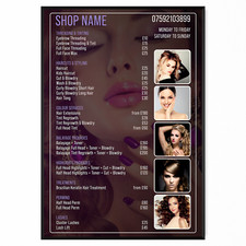 SALON Price List POSTER