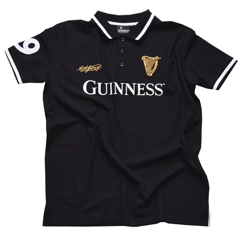Guinness black polo shirt - black,