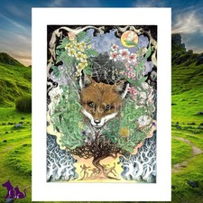 Fox themed greeting - greeting,
