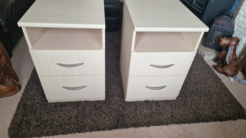 Maple colour bedside cabinets - colour,