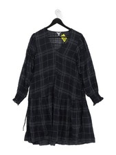 Jigsaw A-Line Midi Dress UK10 in Blue