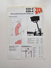 JCB 520-2 520-4 TELESCOPIC HANDLER SALES LEAFLET