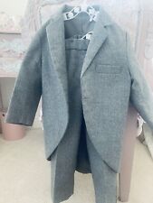 Boys Grey Tails/ Morning Suit Size 26” Ideal For A Wedding