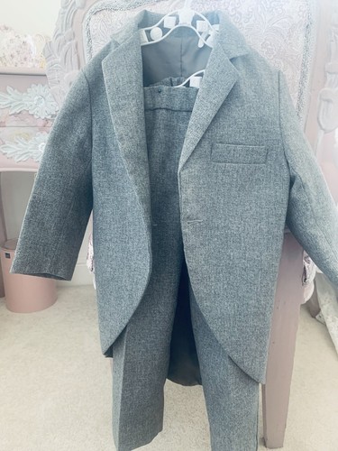 Boys grey tails morning - boys, suit