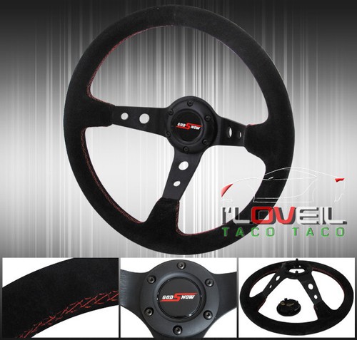 Suede leather red stitching - leather,