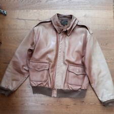 EASTMAN horsehide LEATHER Flight Jacket Time Aged Aviation ROUGH WEAR 1401P M43