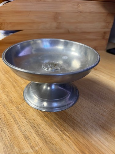 Vintage crown rose pewter - &,