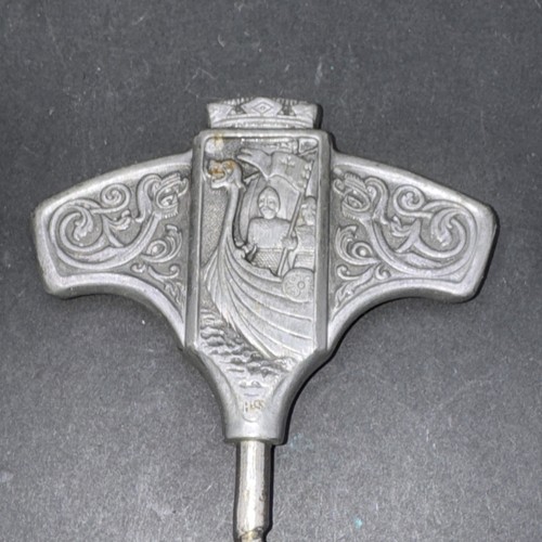 Vintage pewter corkscrew - vintage,