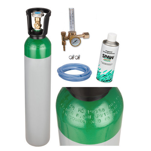 Argon gas bottle full cylinder - gas,