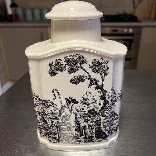 Wedgwood creamware tea caddy - wedgwood,