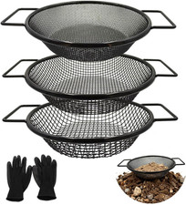 3Pcs Black Dirt Soil Sifter