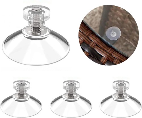 Clear 52mm suction cups with - clear,