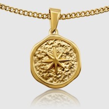 18K Gold North Star Compass