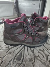 Karrimor Walking Hiking Boots Size 6.5 Womens Grey And Pink Lace Up