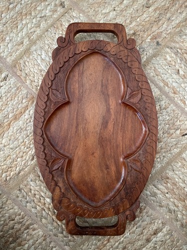 Vintage wooden hand carved