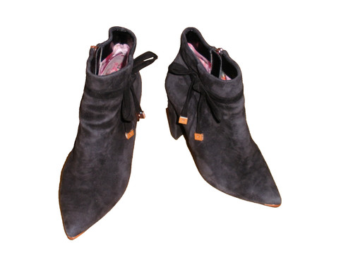 Ladies black suede - , ted