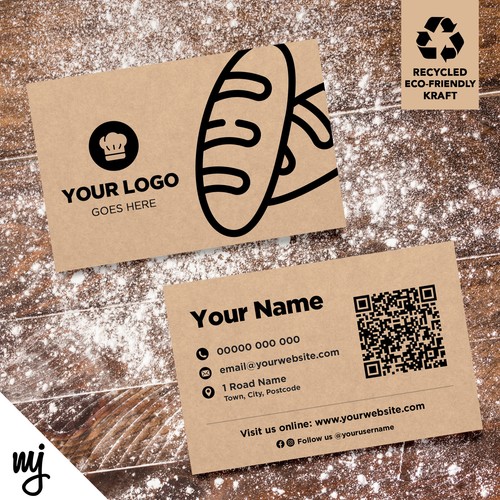 Kraft business cards eco - kraft,
