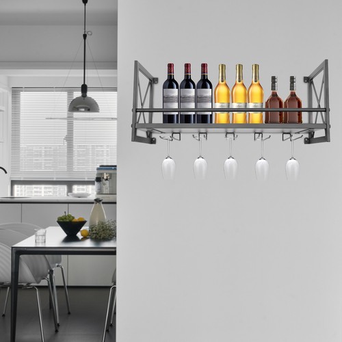Metal wine glass rack - glass,