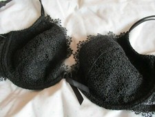 flowery black f and f new bra
